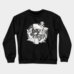 Dapper Steampunk shark Crewneck Sweatshirt